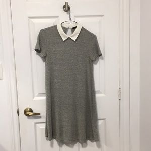 Forever 21 grey collared dress